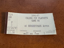 1997 Calder Cup Finals AHL Hockey Ticket Hershey Bears Springfield Falcons Gm 1