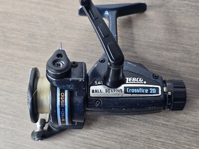 Vintage Zebco Spinning Fishing Reel Crossfire 20 Skirted Spool