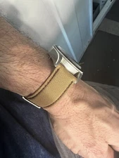 20mm TAN BEIGE Sailcloth Canvas/Leather watch band strap BLACK Stitch
