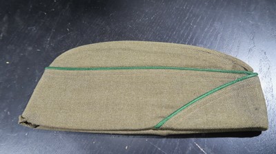 WWII US Army Green Piped Overseas 
