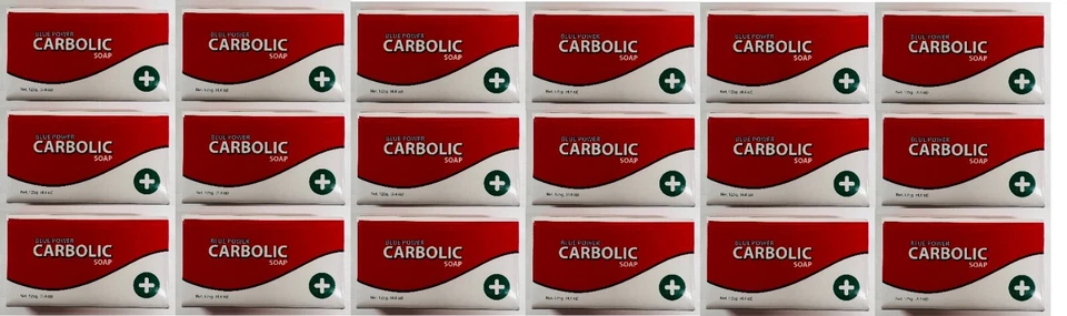 18 x Blue Power Carbolic Seife Antiseptikum 125g/4,4 Unzen (18er Pack)