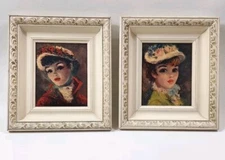 5x7 Set C. & A. Richards Huldah Annette & Suzanne Portrait Paint Prints H282H283