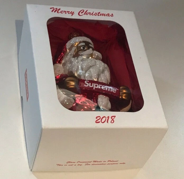 FW18 Supreme Santa Ornament Weihnachtsdekoration Neu Im Box Zubehör