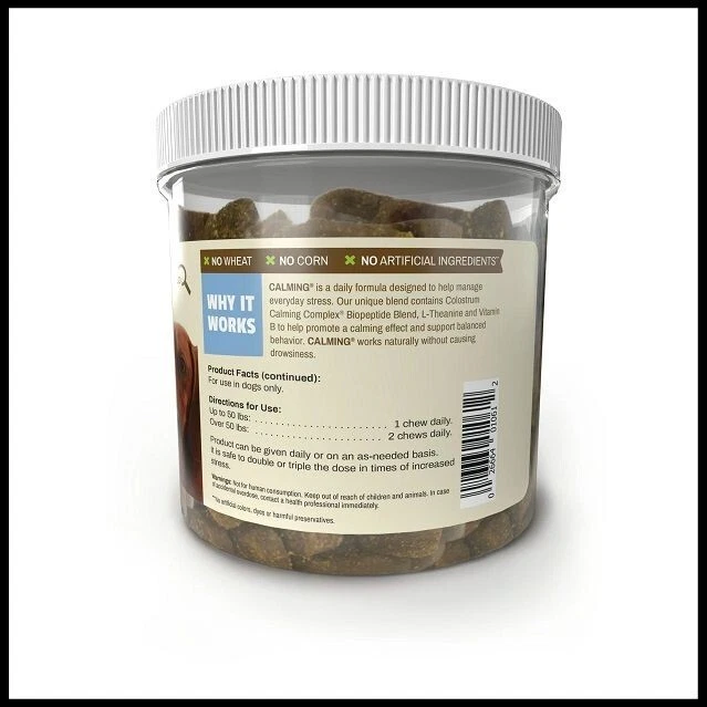 Pet Naturals Calming for Dogs, Behavioral Support Supplement, 90 Bite-Sized Chew - Image 3 of 4