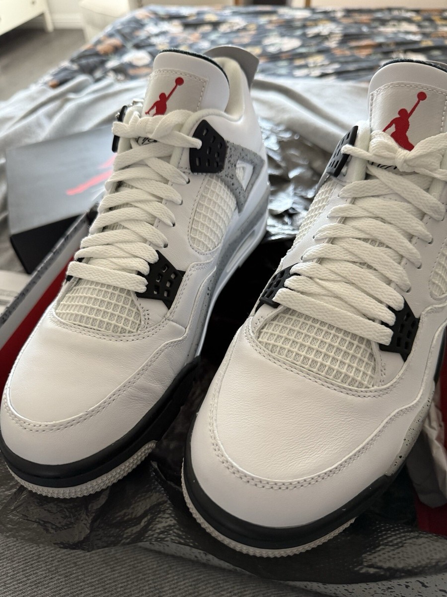 Size 10.5 - Jordan 4 Retro OG White Cement 2016 820652636538| eBay
