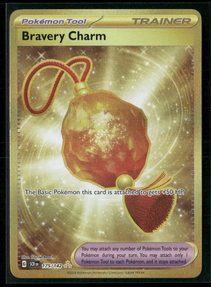 Pokemon - Bravery Charm - NM - SV07: Stellar Crown - 175 - Hyper Rare