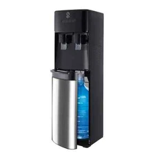 Primo Deluxe Black & Stainless Bottom Loading Water Dispenser 3 or 5 gallon Capa