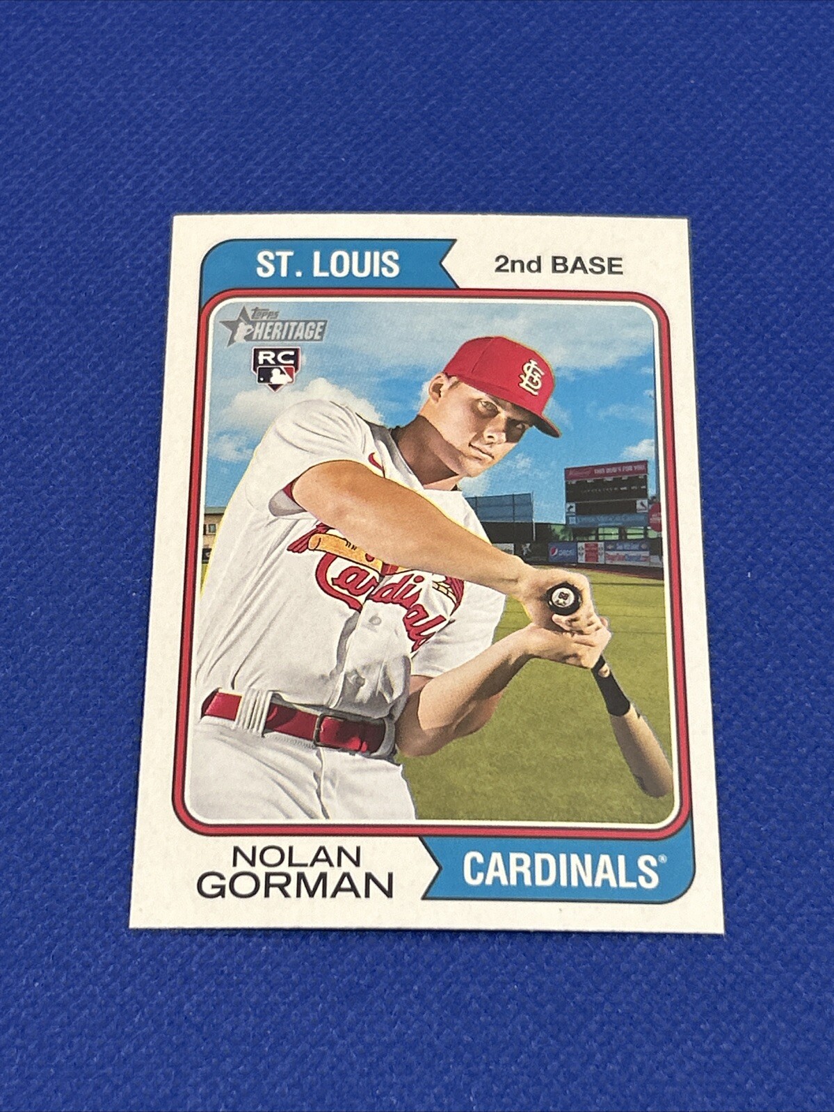 Nolan Gorman 2023 Rookie Topps Heritage Card Rc #19