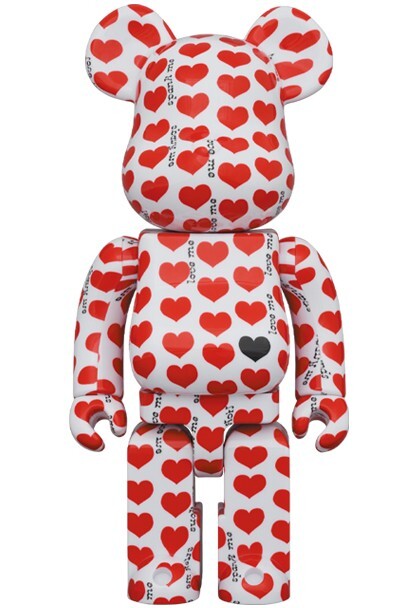 NIB White Heart 100% 400% Bear Brick BE@RBRICK medicom toy NIB White Heart 100% 400% Bear Brick BE@RBRICK medicom toy