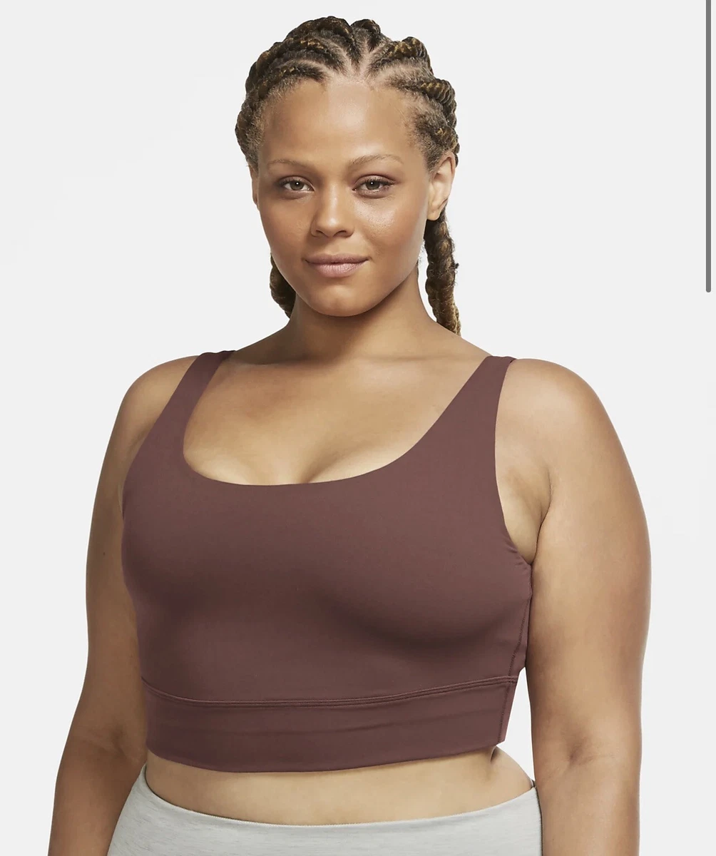 Women's Plus Size 2X Nike Yoga Luxe Infinalon Cropped Tank Sports