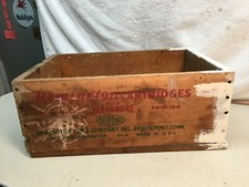 Vintage Remington KLEANBORE Small Arms Ammunition Wood Packing Crate Box