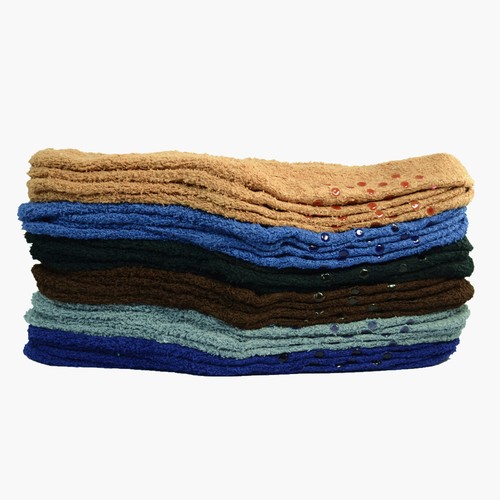 3-10 Pairs For Mens Soft Cozy Fuzzy Socks Non-Skid Solid Plain Home Warm Slipper - Picture 3 of 7