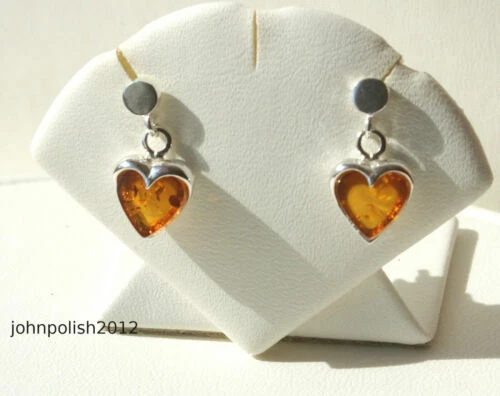 Orecchini di lusso in argento sterling ambra, 925 parti su 1000