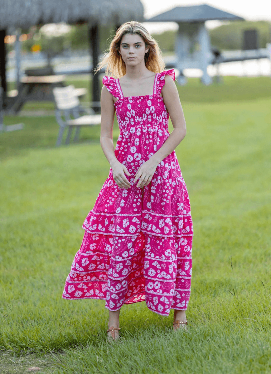 Bindu Julieta Maxi Dress Hot Pink size s NWT$205