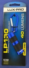 Lux-Pro LP130 Focusing KeyChain/Flashlight Blue 40 Lumens Brand New
