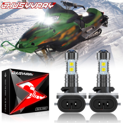 White LED Headlight For Arctic Cat ZR 440 500 600 700 800 900