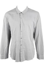 JAMES PERSE LOS ANGELES GREY MENS COTTON SHIRT LARGE
