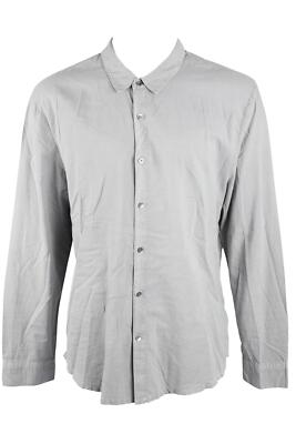 JAMES PERSE LOS ANGELES GRAUES HERREN BAUMWOLLHEMD LARGE