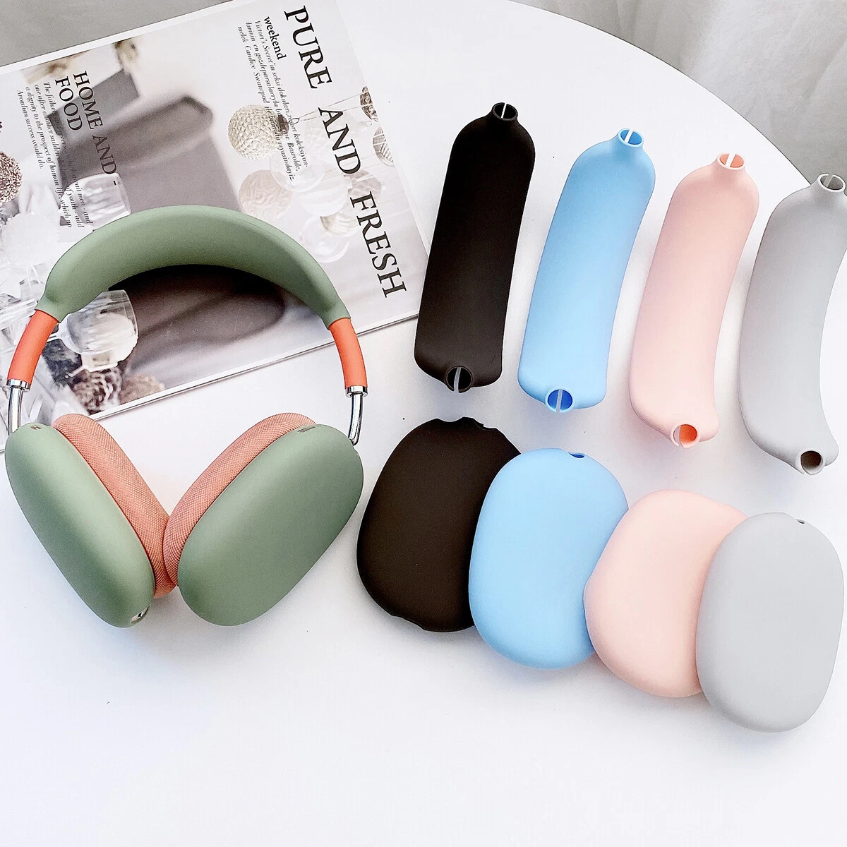 Replacement Silicone Case Protective Cover for AirPods Max Headphone