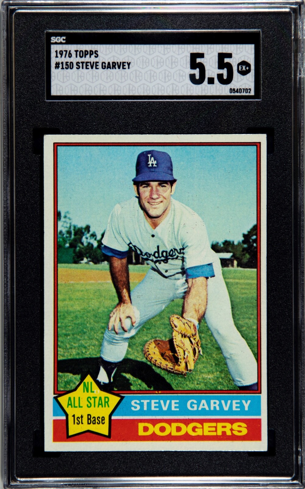 1976 Topps #150 Steve Garvey SGC 5.5 EX+