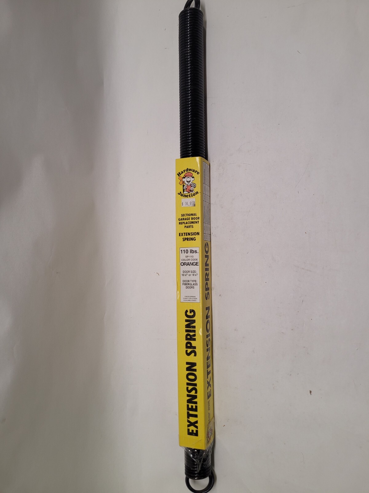 Garage Door Extension Springs for 7' High Door (Orange) eBay