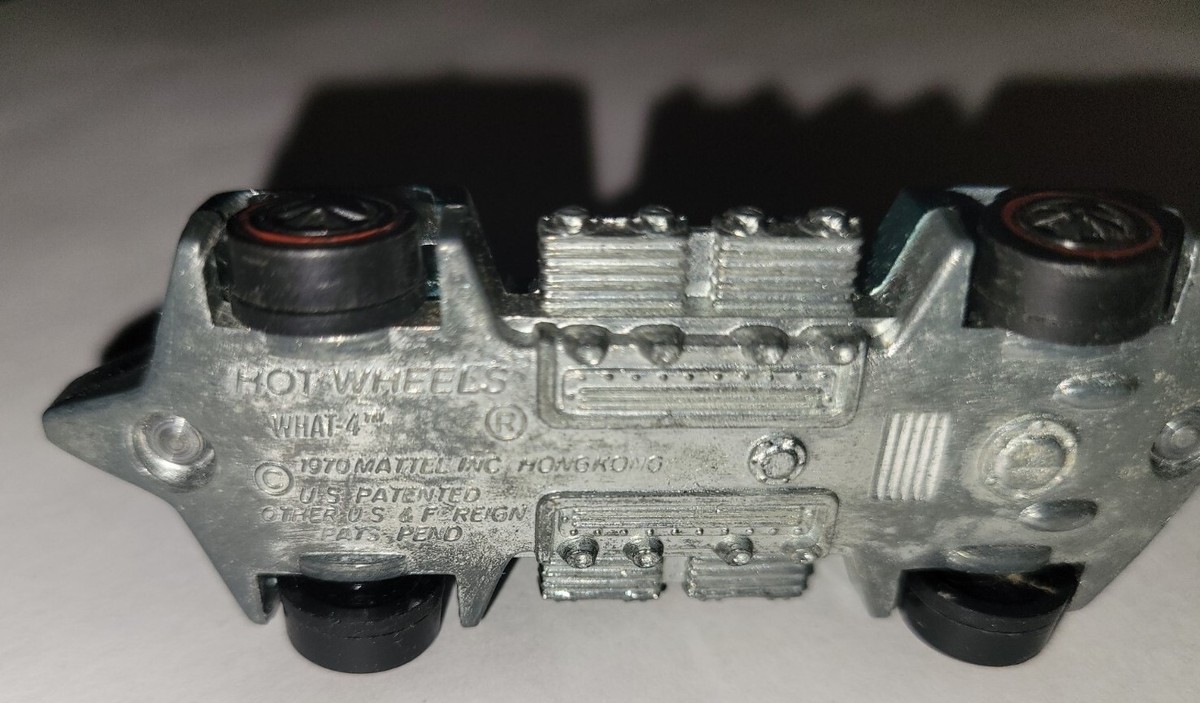 1970 Mattel Redline Hot Wheel, WHAT 4, Hong Kong, Aquamarine, 1970 Mattel Redline Hot Wheel, WHAT 4, Hong Kong, Aquamarine,