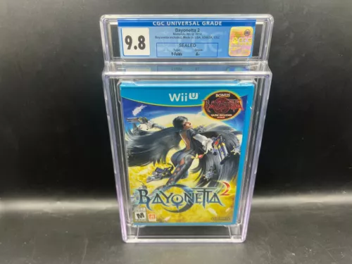 1st Print Bayonetta 2 w/1 Included Wii U CGC 9.8 A+ FACTORY SEALED MINT WATA VGA