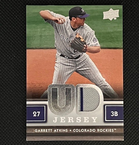 2008 Upper Deck  - UD Game Used Jersey Garrett Atkins #UDJ-GA Colorado Rockies