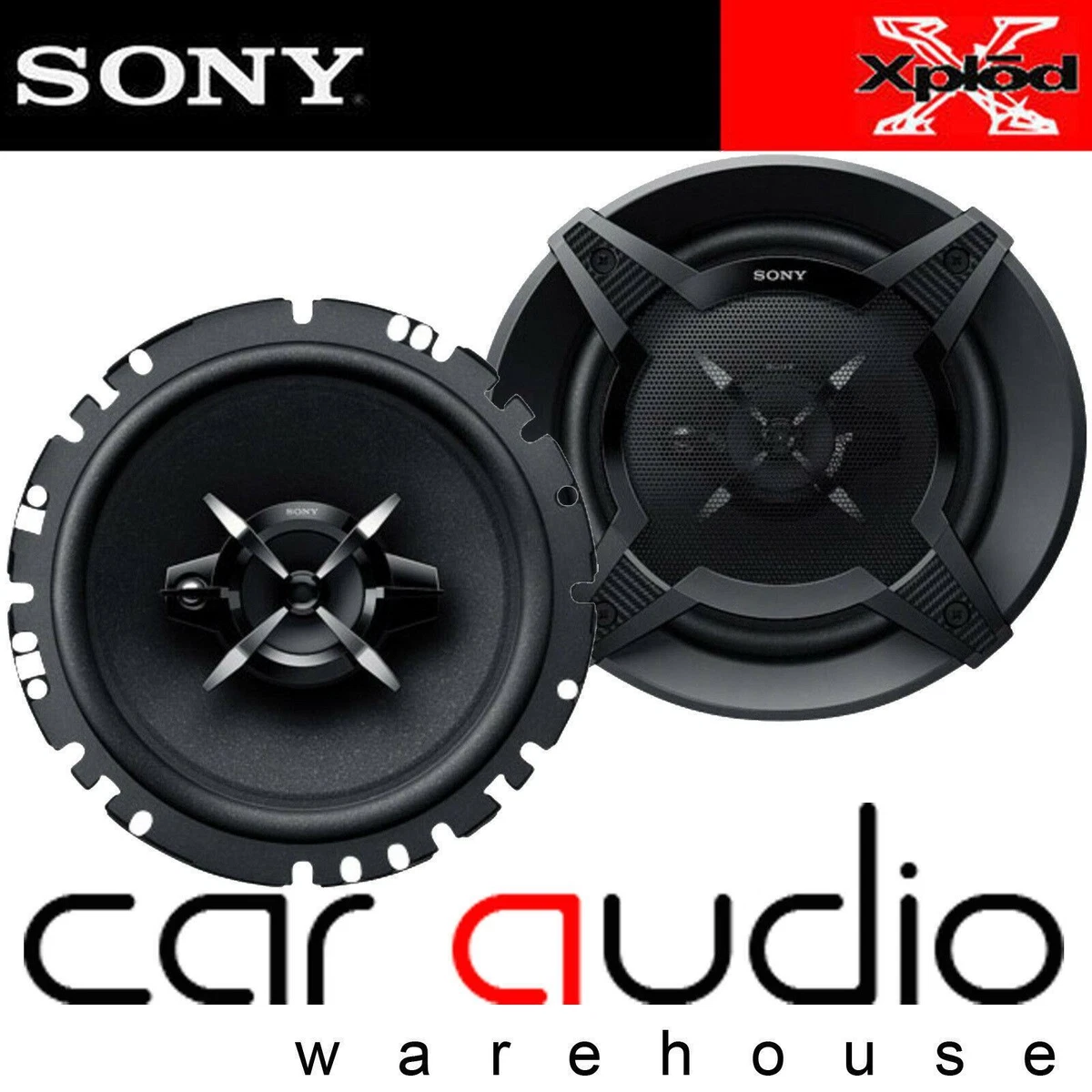 520 Watts a Pair Sony XS FB1620 6.5 Inch 16cm 2 Way Car Door Coaxial Speakers