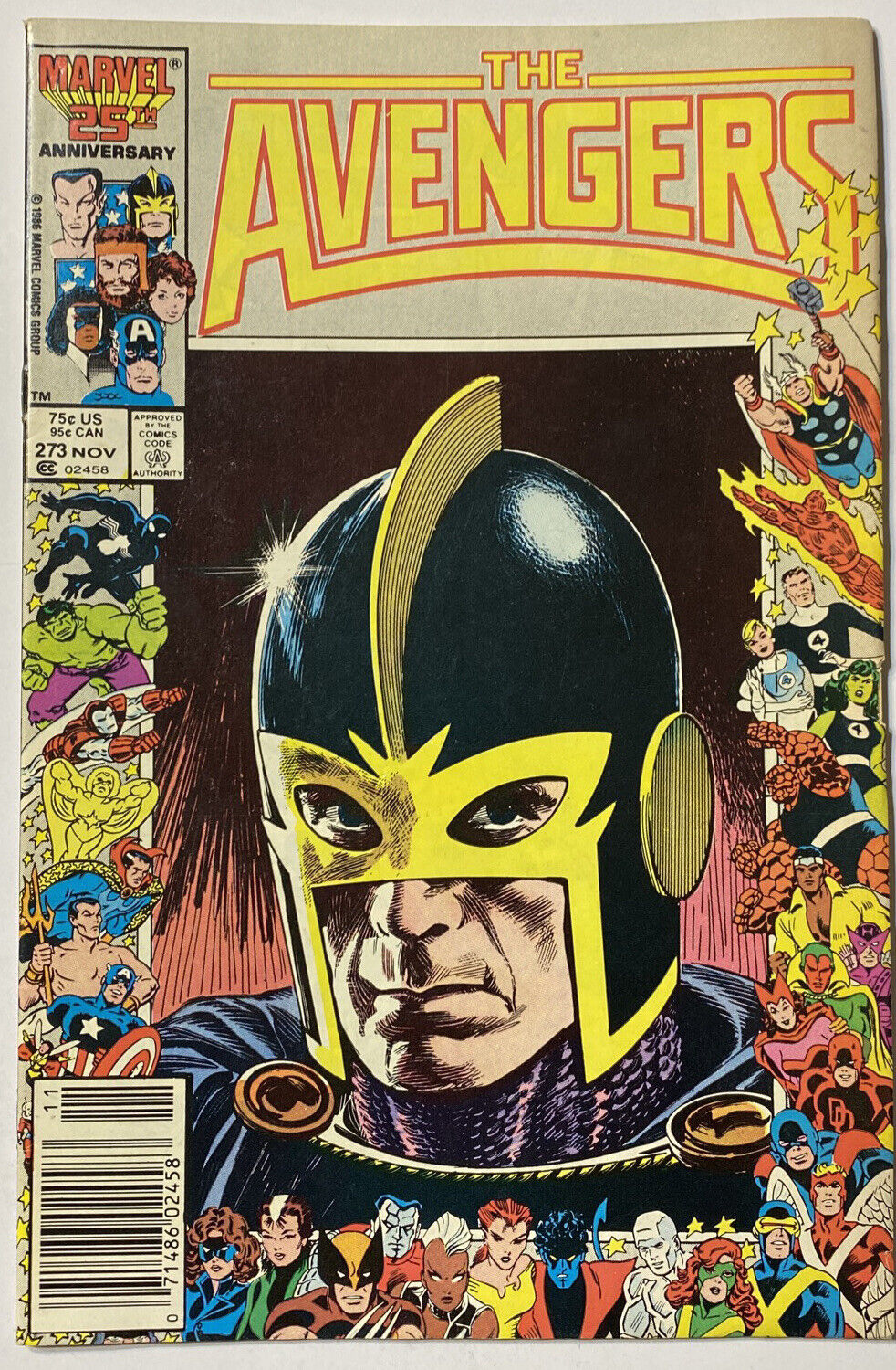Avengers #273 25 Anniversary Frame Marvel Comics Baron Zemo