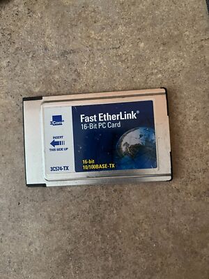 3COM 3C574-TX Fast EtherLink 16-BIT PC CARD 10/100BASE-TX J2-2(1)