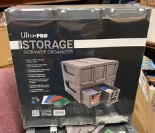 Ultra PRO - Storage 3-Drawer Organizer - Protect Your Gaming Cards, Sports Cards