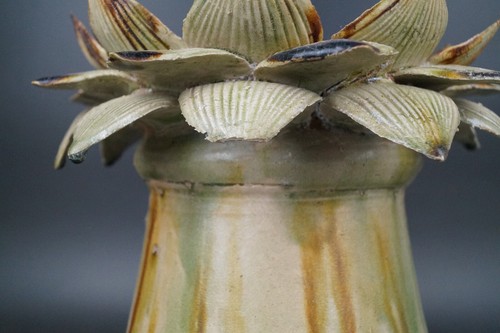 A Fine Collection of Chinese 7thC Tang Sancai Pottery Lotus Flower Dagoba # Pots - Picture 11 of 12