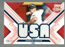 2019 Elite Extra Edition USA Materials Orange #USA-AV Andrew Vaughn 108/125 