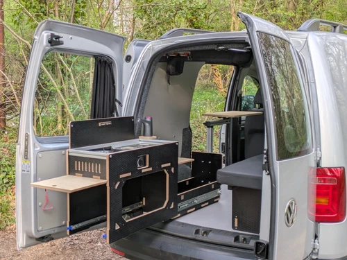 Vangear Caddy pod campervan kitchen unit - Sliding unit for Volkswagen Caddy
