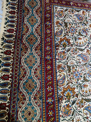 Persian - ghalamkar handmade hand printed tapestry tablecloth - Picture 11 of 20