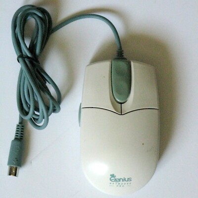   Genius NetMouse Pro, 4-Button, PS/2 Mouse Mechanical (Ball) Tracking     