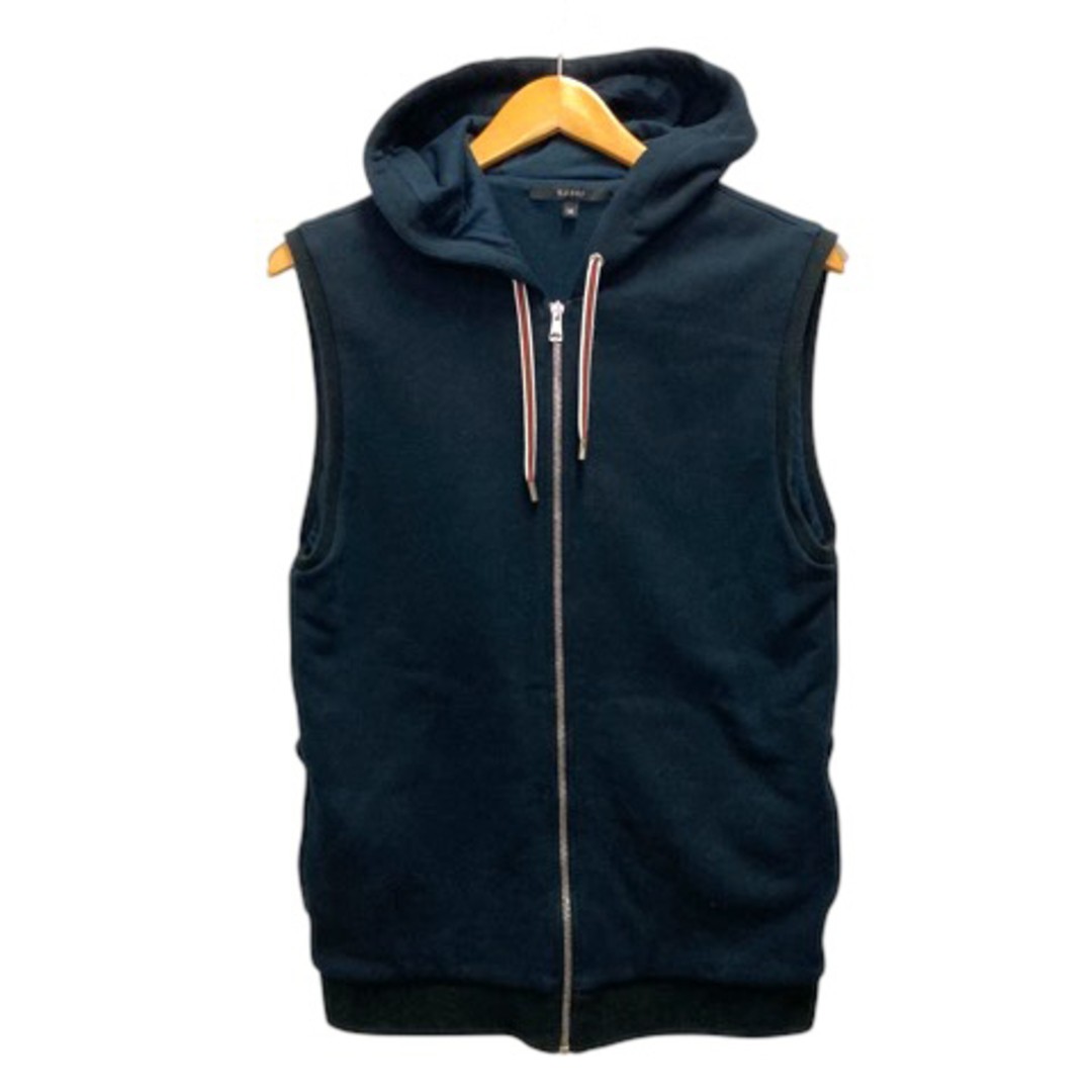 Gucci 256124-X3519 Vest Hoodie Cotton M Navy Used