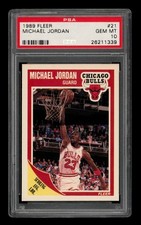 1989-90 Fleer Set-Break # 21 Michael Jordan PSA 10 GEM MINT