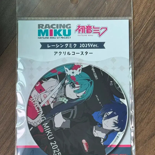 Hatsune Miku Racing Miku 2025 Acrylic Coaster Sealed Official