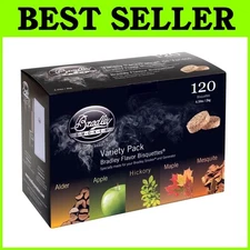 Bradley Smoker Bisquettes, 5 Flavour Variety, 120 Pack