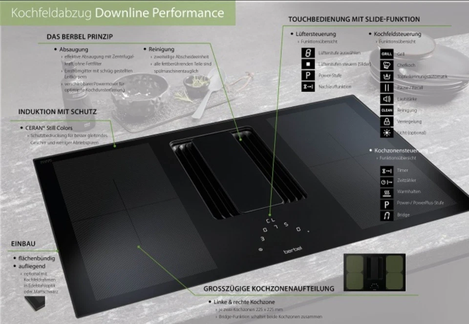 Berbel Kochfeldabzug Downline Performance BKA 83 DLP, 1100084 - Bild 3 von 4
