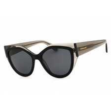 Salvatore Ferragamo Women's Sunglasses Transparent Grey/Black Frame SF2004S 024