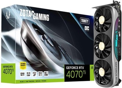 Zotac Gaming GeForce RTX 4070 Ti Trinity OC, 12GB GDDR6X, HDMI 3x DP Grafikkarte