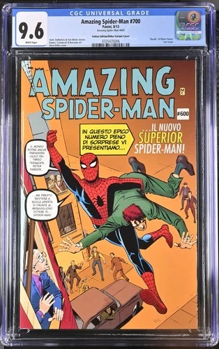 Amazing Spider-Man #700 CGC 9.6 Italian Ditko Cover Variant - Great Variant Key