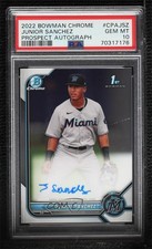 2022 Bowman Chrome Prospect Auto Junior Sanchez #CPA-JSZ PSA 10 GEM MT Auto 0c6
