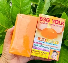 Extract L- white  Egg Yolk Face & Body  Soap With Glutathion & Kojic 👌 X 1 