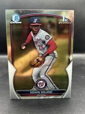 2023 Bowman Chrome #BCP-169 Edwin Solano Prospects