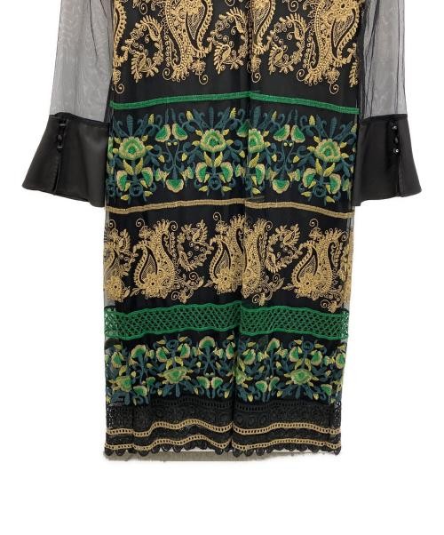 Ameri                    Long-sleeved dress black… - image 4