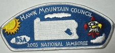 BSA JSP Hawk Mountain Council 2005 National Jamboree wht border